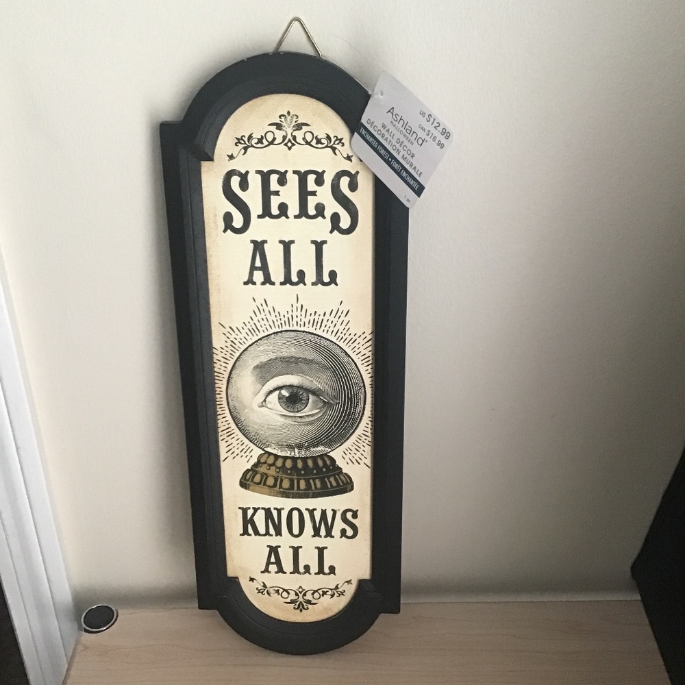 Evil eye  ,crystal ball wall decor pic,